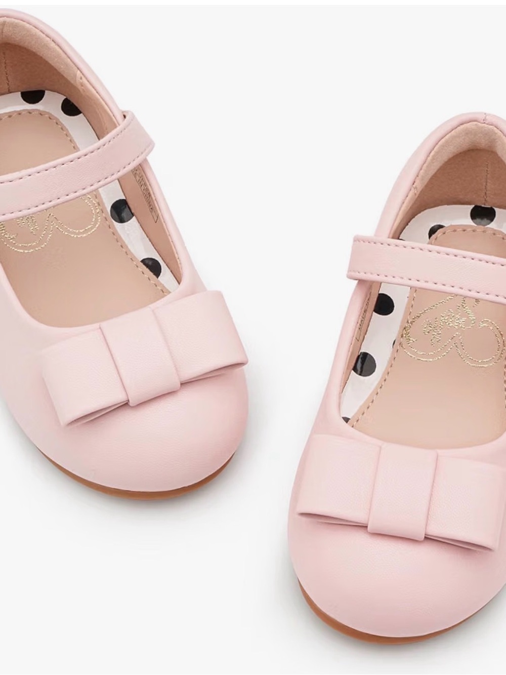 Stelle Girls Pink Bow Mary Jane Dress Shoes